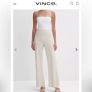 VINCE High Waist Bias Pants Size XS